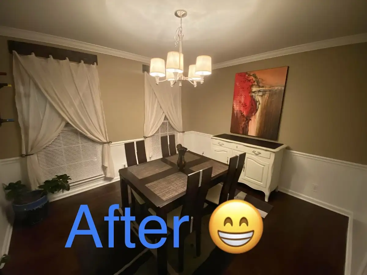 Professional dining room restoration after water damage in Weddington